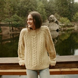 DOEN Serena Sweater Size L NWT